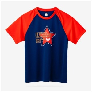 [특가상품] 버터플라이 탁구유니폼 2021 세계탁구선수권 기념 티셔츠 한정판